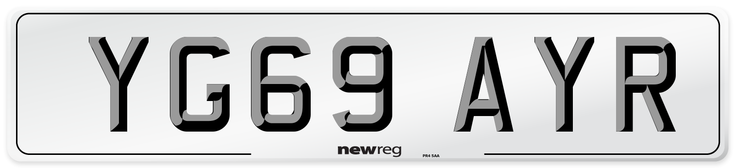 YG69 AYR Number Plate from New Reg